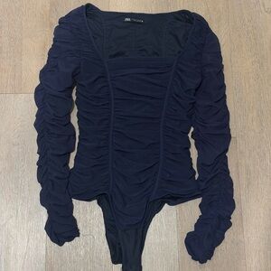 Zara Navy Bodysuit